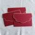 Simple Style Invitation Card Wedding Card Foiling Invitation Wine Red Customized